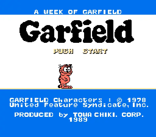 a week of garfield prototype