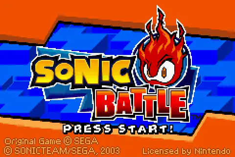2 in 1 sonic advance sonic battle e rising sun
