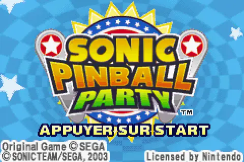 2 in 1 sonic advance sonic pinball party e rising sun