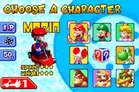 mario kart super circuit