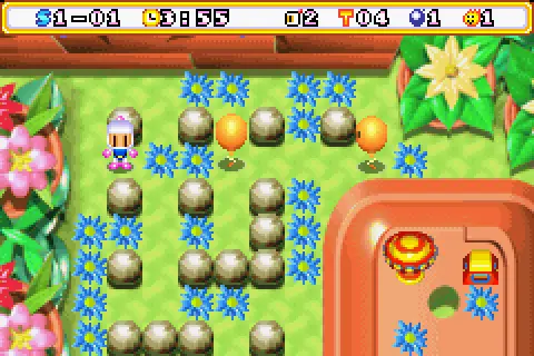 bomberman max 2 blue advance u mode7